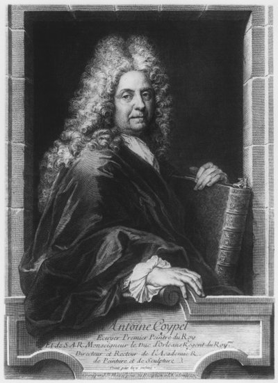 Antoine Coypel, after a Self Portrait, engraved by Jean Baptiste Masse by Charles Antoine Coypel